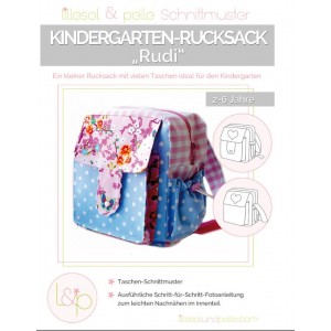 Papierschnittmuster Kindergartenrucksack Rudi